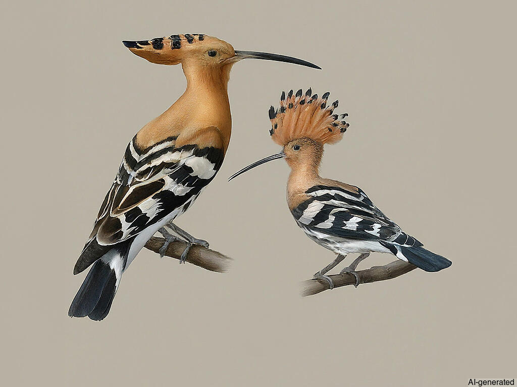 Common Hoopoe (Upupa epops) - Adult