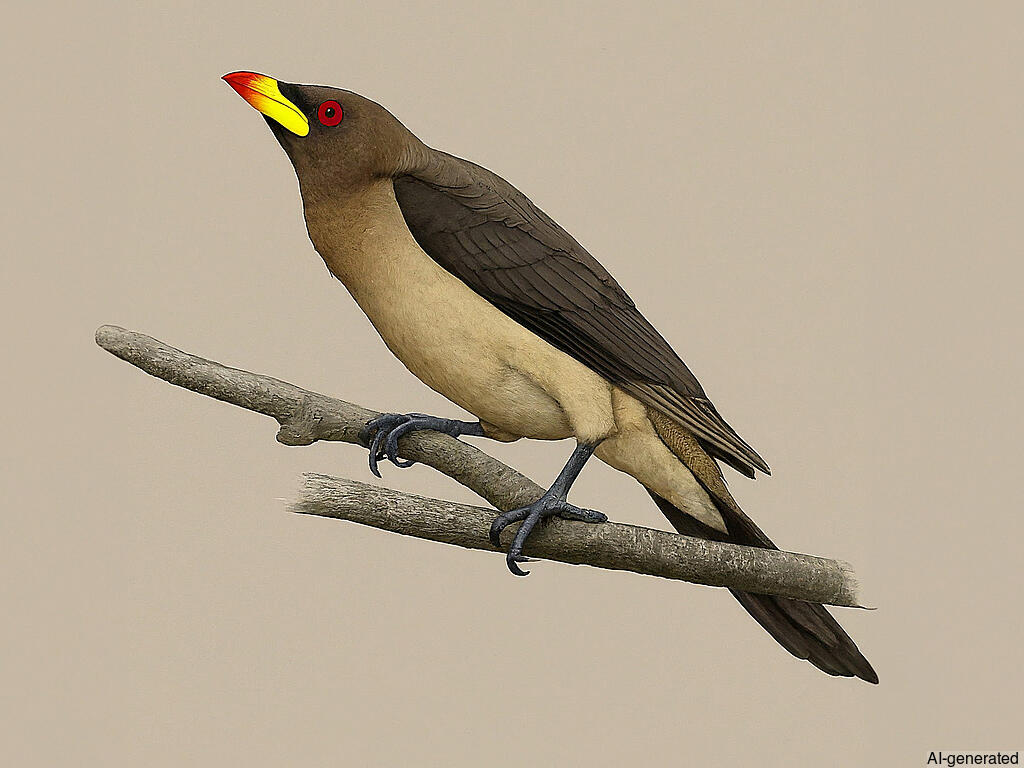 Yellow-billed Oxpecker (Buphagus africanus) - Adult
