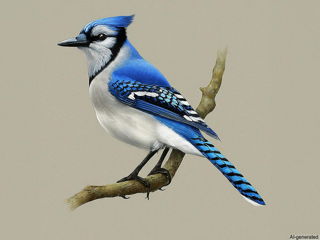 Blue Jay (Cyanocitta cristata) - Adult
