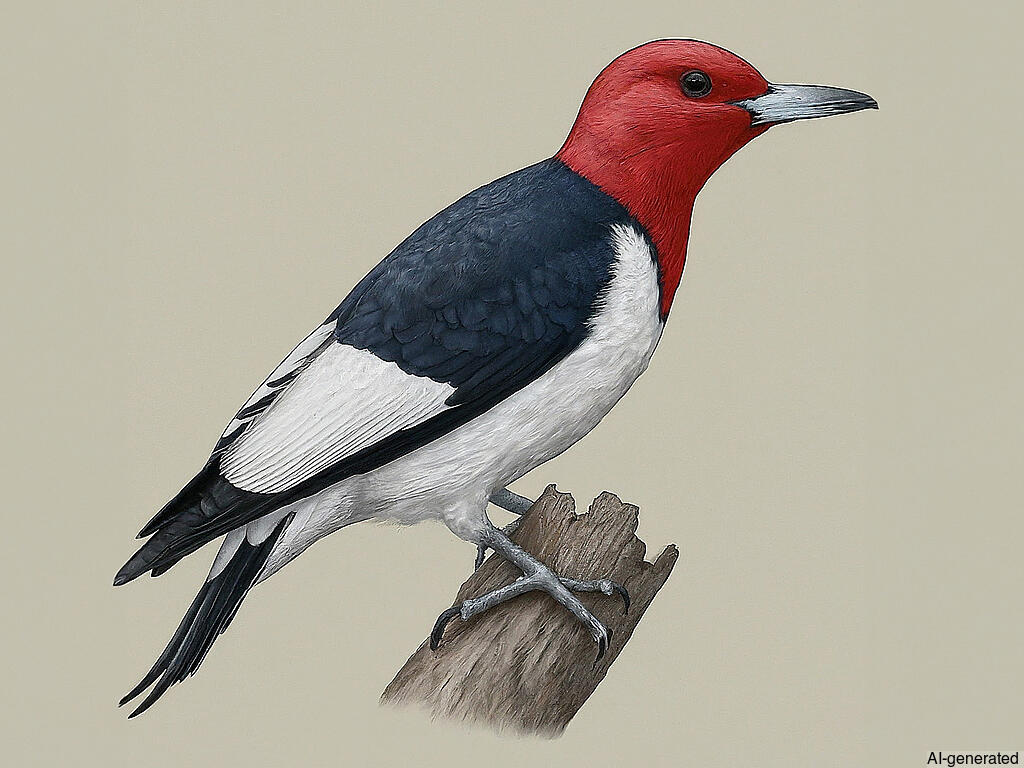 Red-headed Woodpecker (Melanerpes erythrocephalus) - Adult male