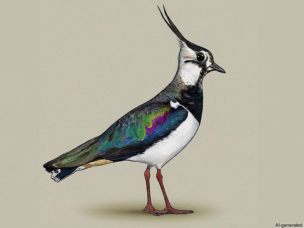 Northern Lapwing (Vanellus vanellus) - Adult