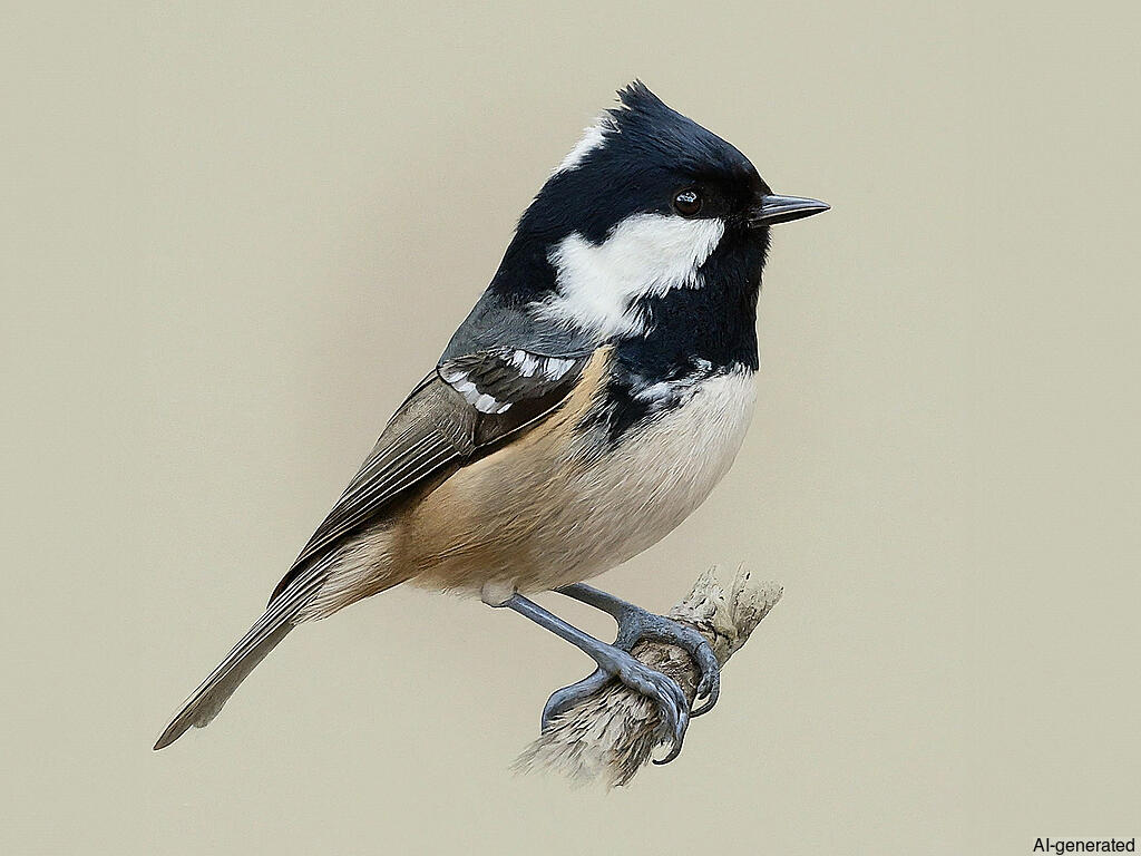 Coal Tit (Periparus ater) - Adult