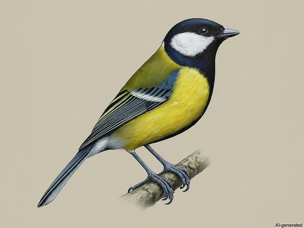 Great Tit (Parus major) - Adult