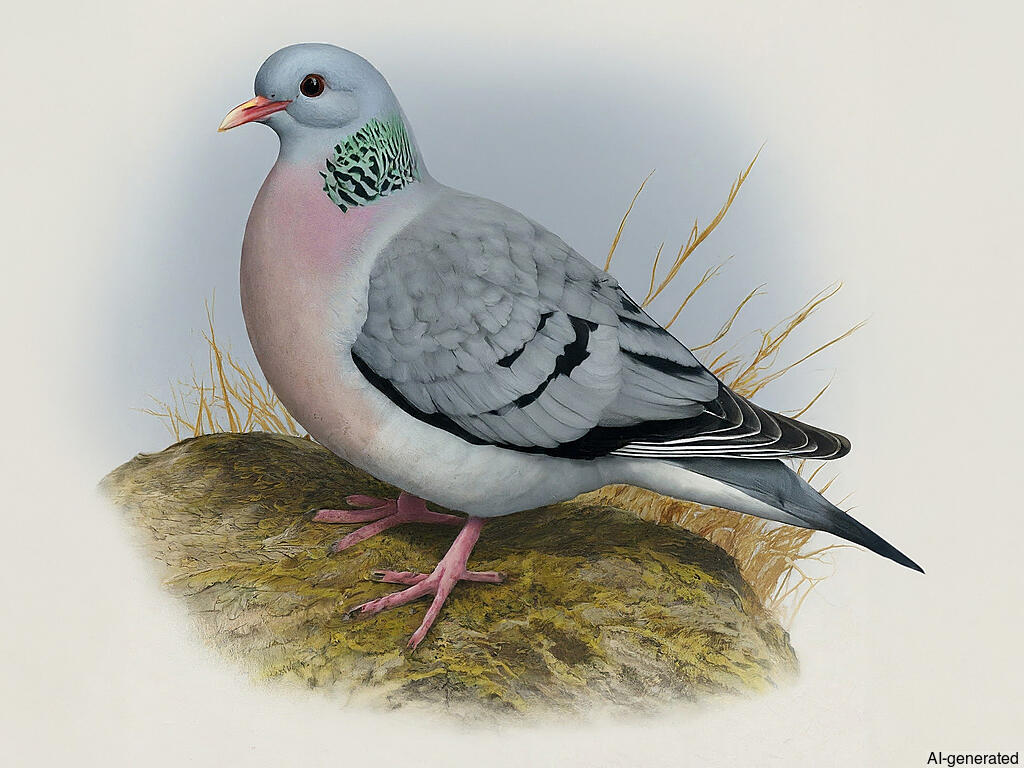 Stock Dove (Columba oenas) - Adult