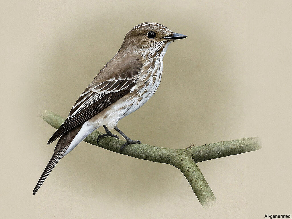 Spotted Flycatcher (Muscicapa striata) - Adult