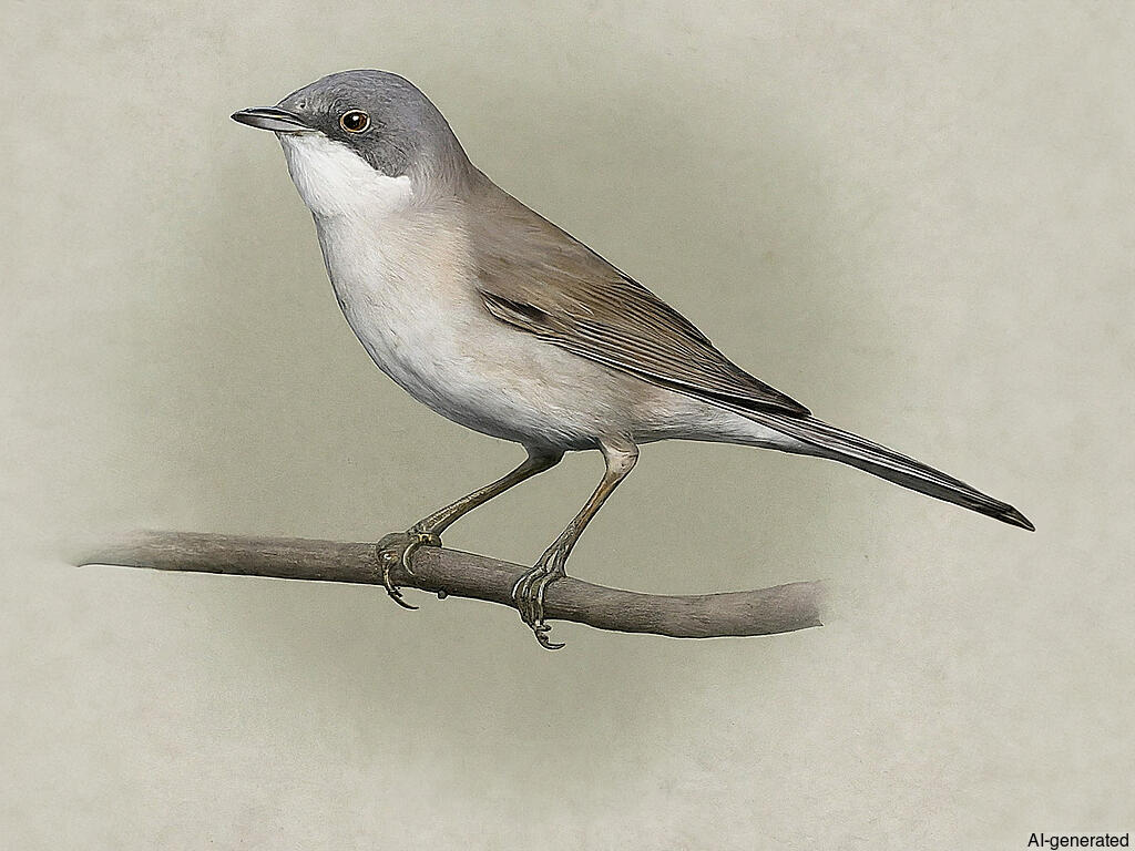 Lesser Whitethroat (Curruca curruca) - Adult