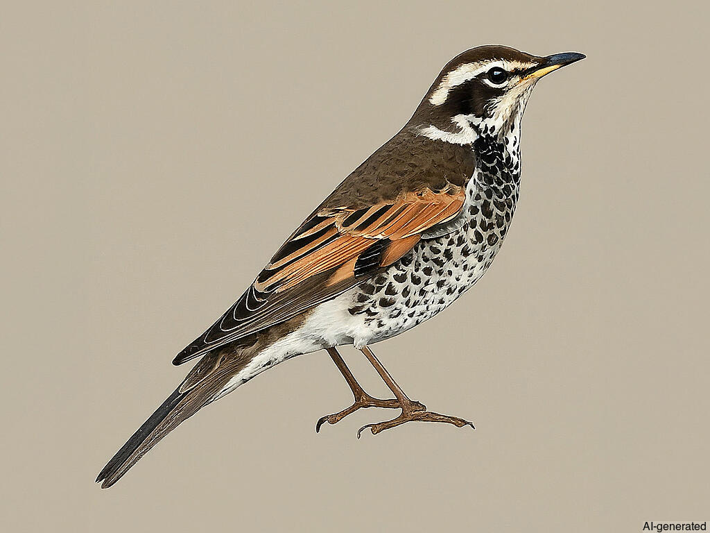 Dusky Thrush (Turdus eunomus) - Adult