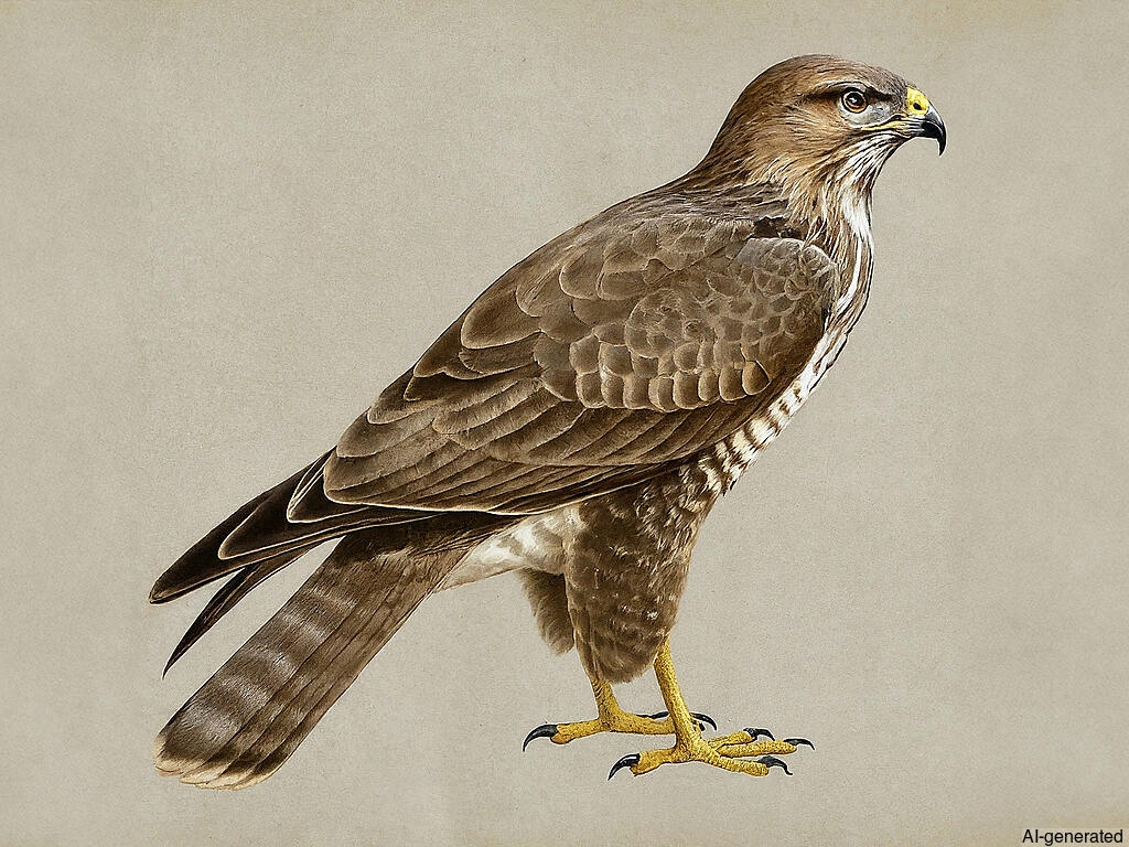 Eastern Buzzard (Buteo japonicus) - Adult