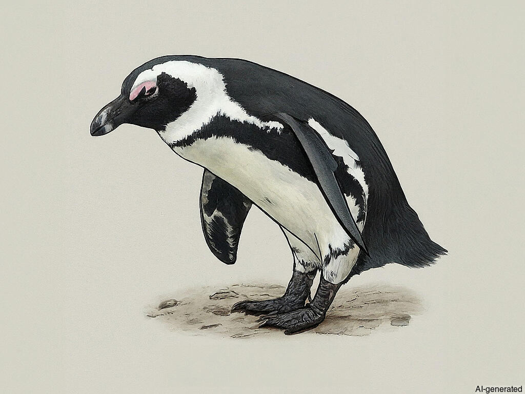 African Penguin (Spheniscus demersus) - Adult