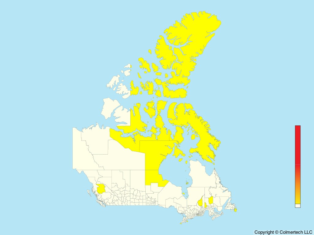 Ross's Gull (Rhodostethia rosea) - Canada