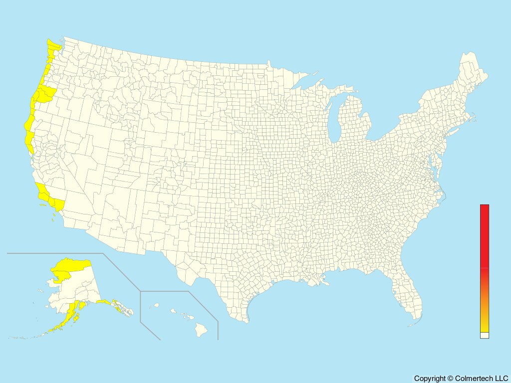 Parakeet Auklet (Aethia psittacula) - United States