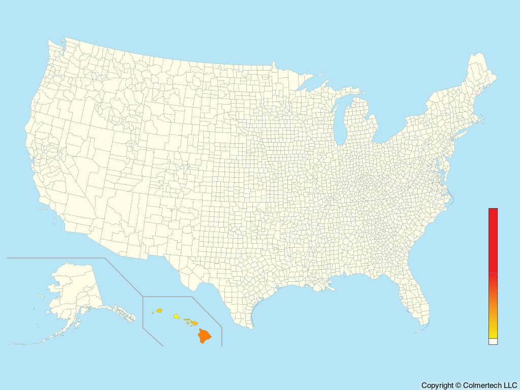 Apapane (Himatione sanguinea) - United States