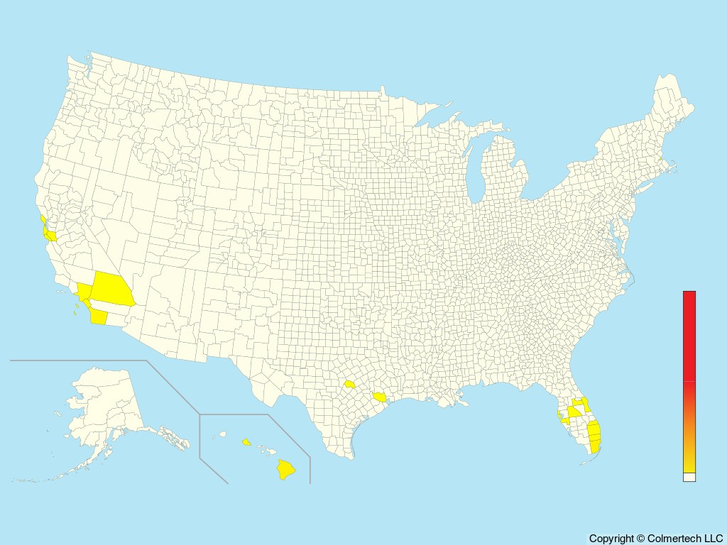 Red-masked Parakeet (Psittacara erythrogenys) - United States