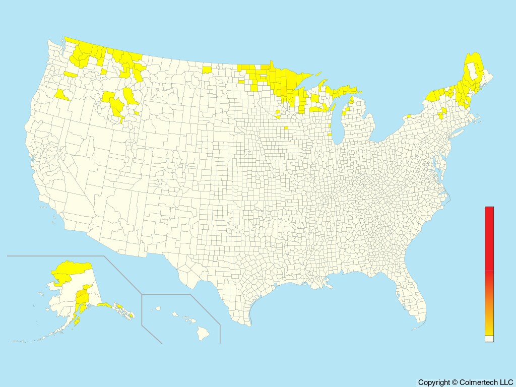 Northern Hawk Owl (Surnia ulula) - United States