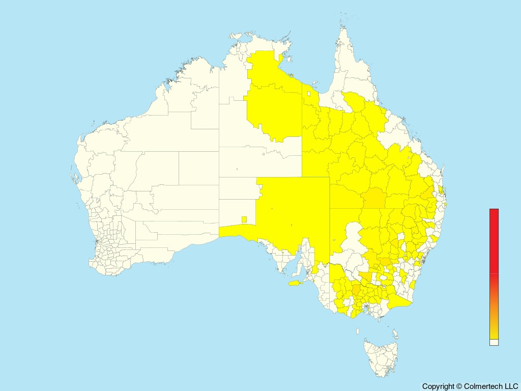 Painted Honeyeater (Grantiella picta) - Australia