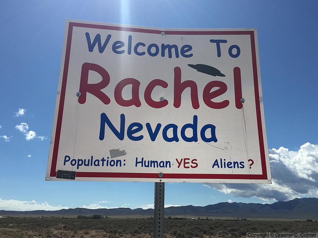 Rachel, Nevada - Town Sign