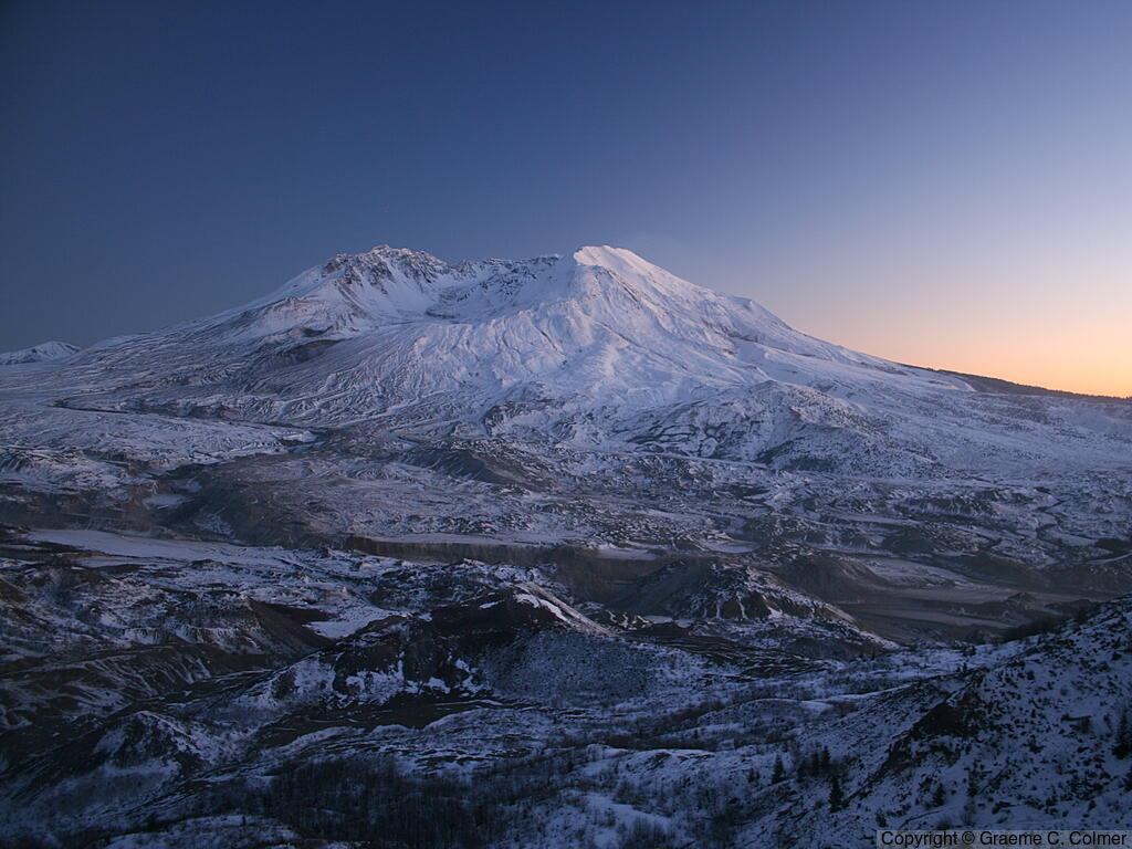 Mount St. Helens - Mount St. Helens at Sunset