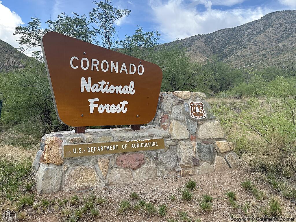 Coronado National Forest - Entrance Sign