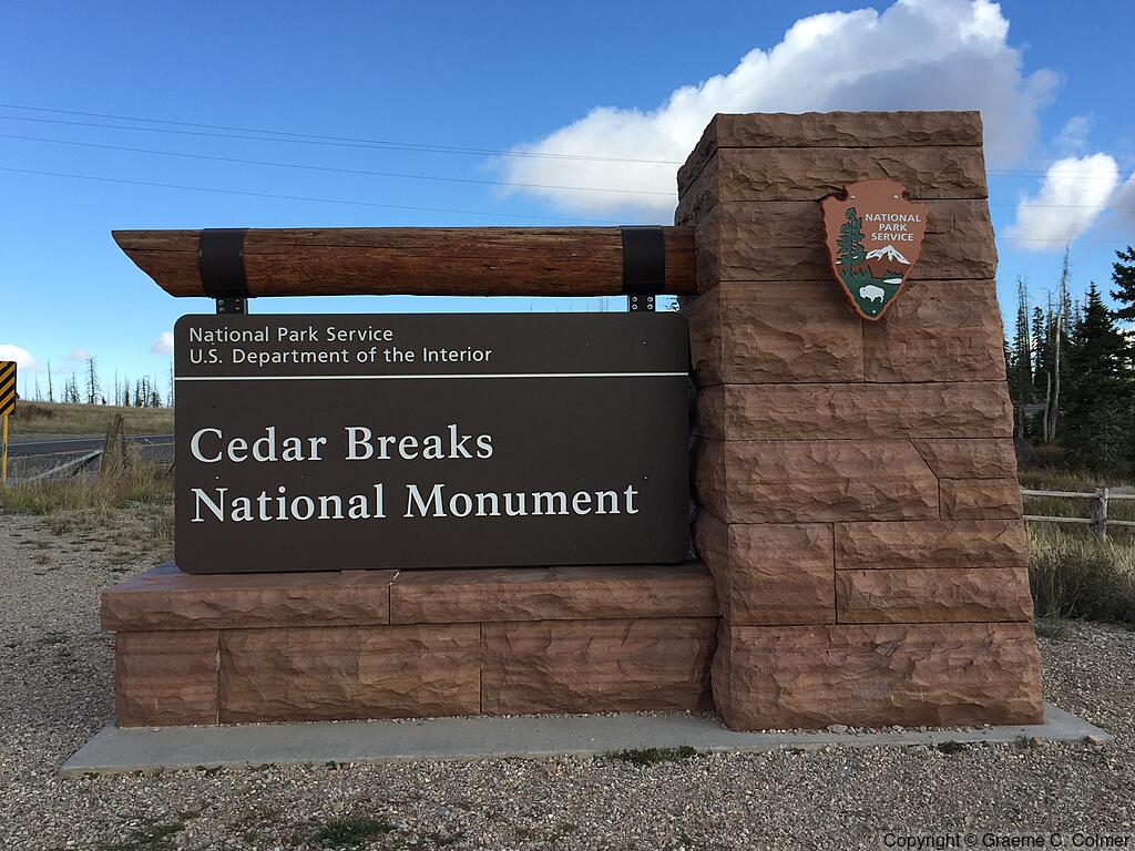 Cedar Breaks National Monument - Entrance