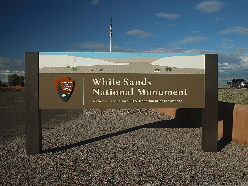 White Sands National Park - Old Entrance Sign (2017)