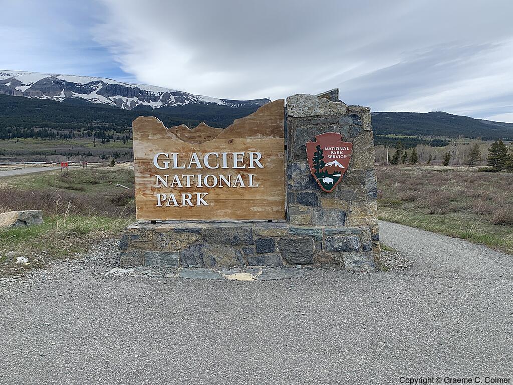 Glacier National Park - Entrance Sign