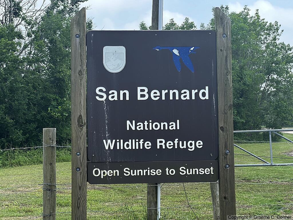 San Bernard National Wildlife Refuge - Entrance