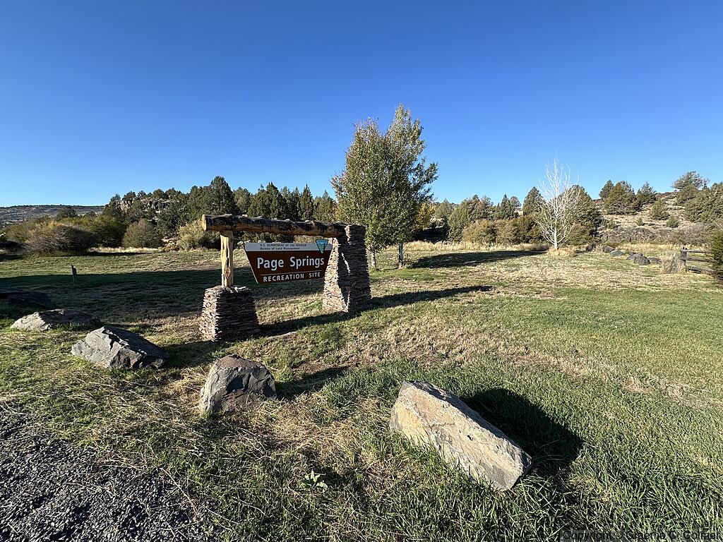 Page Springs Recreation Site - Entrance