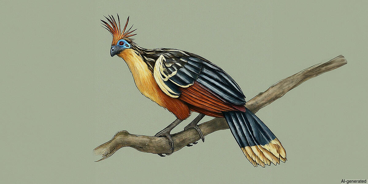 Hoatzin (Opisthocomus hoazin) - Adult