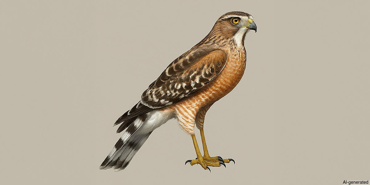 Roadside Hawk (Rupornis magnirostris) - Adult