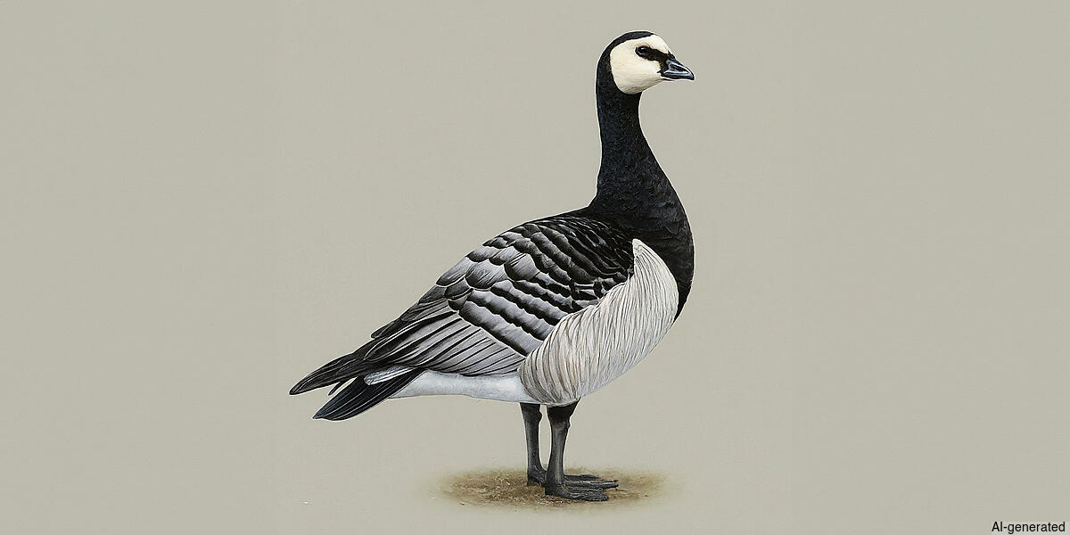 Barnacle Goose (Branta leucopsis) - Adult