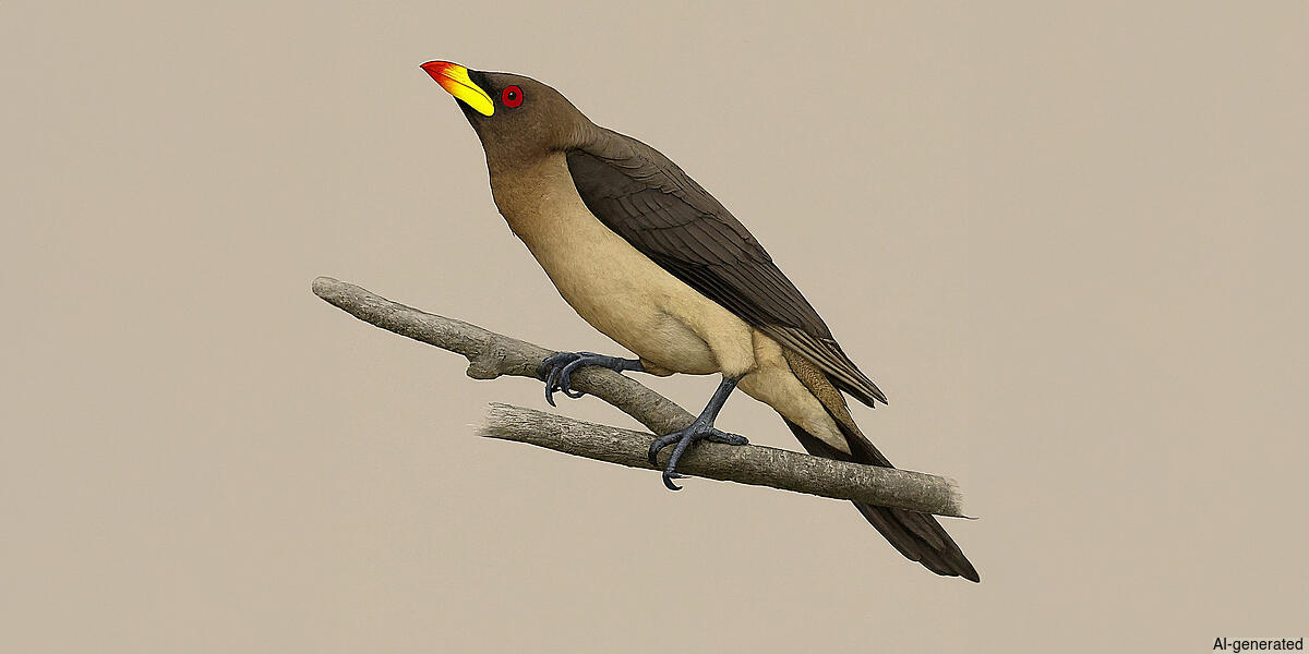 Yellow-billed Oxpecker (Buphagus africanus) - Adult