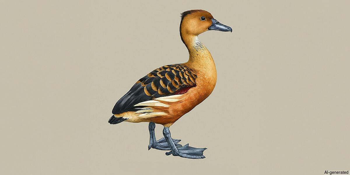 Fulvous Whistling-Duck (Dendrocygna bicolor) - Adult male and female