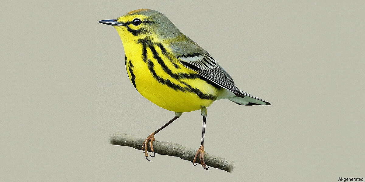 Prairie Warbler (Setophaga discolor) - Adult male