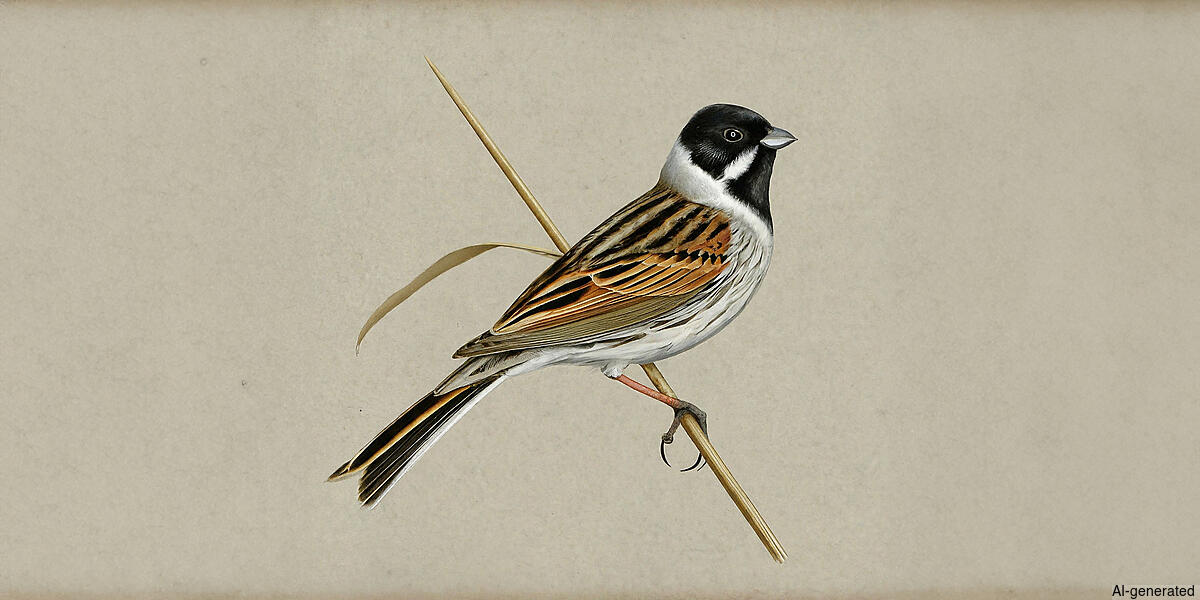Reed Bunting (Emberiza schoeniclus) - Breeding male