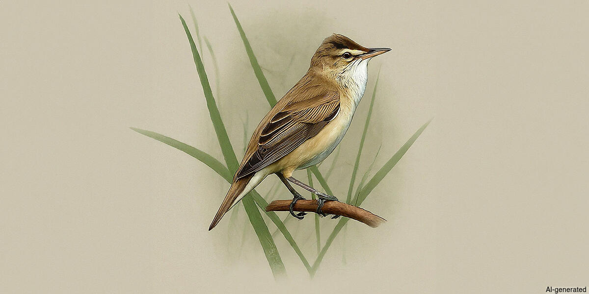 Common Reed Warbler (Acrocephalus scirpaceus) - Adult