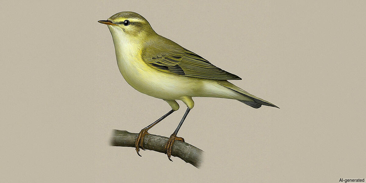 Willow Warbler (Phylloscopus trochilus) - Adult (common)