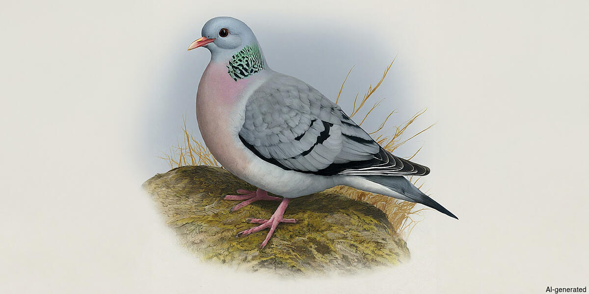 Stock Dove (Columba oenas) - Adult