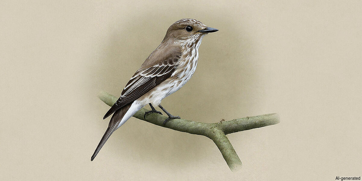Spotted Flycatcher (Muscicapa striata) - Adult
