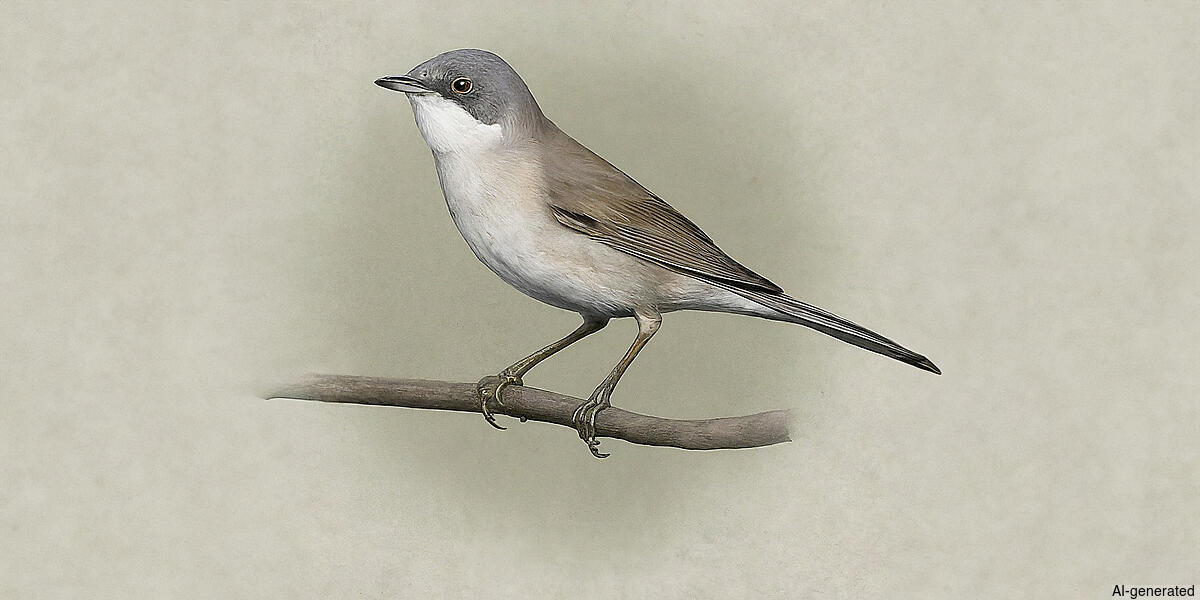 Lesser Whitethroat (Curruca curruca) - Adult