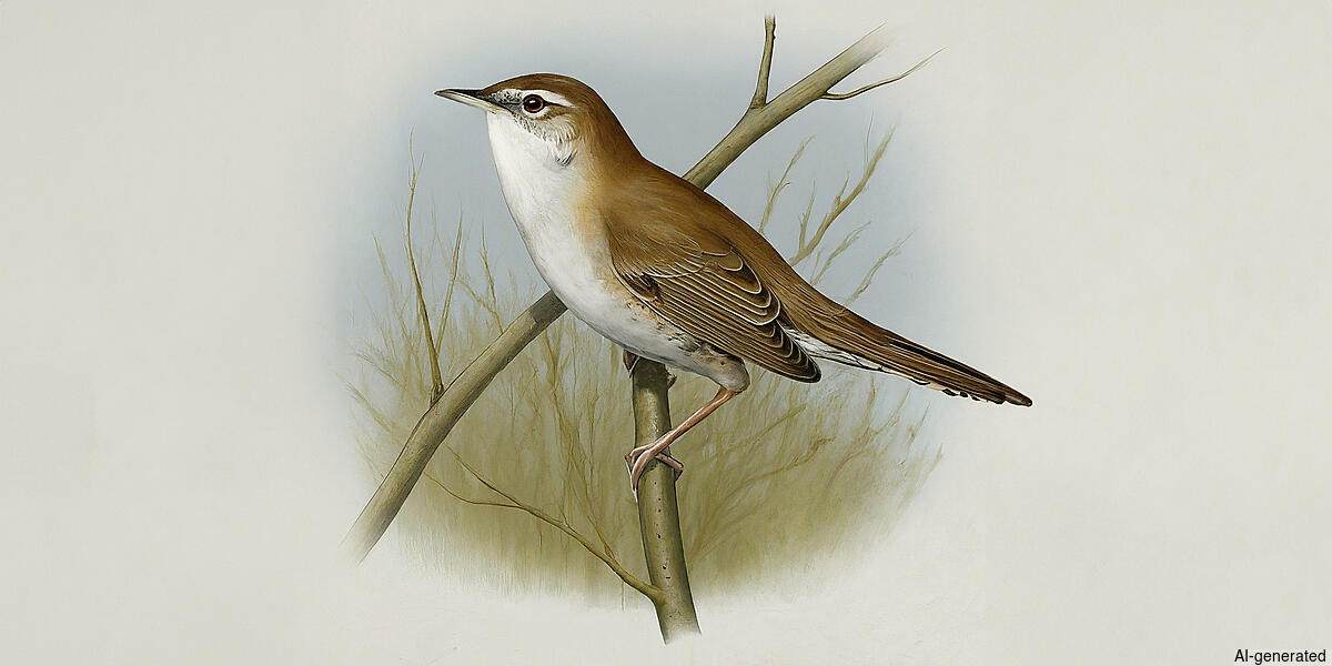 Cetti's Warbler (Cettia cetti) - Adult