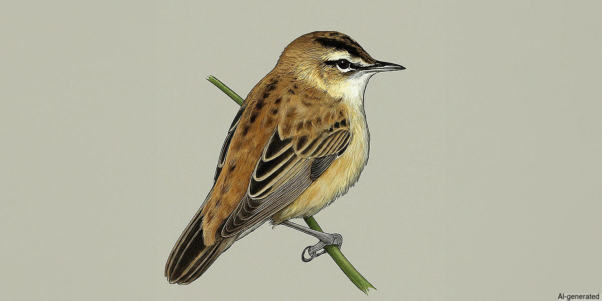 Sedge Warbler (Acrocephalus schoenobaenus) - Adult