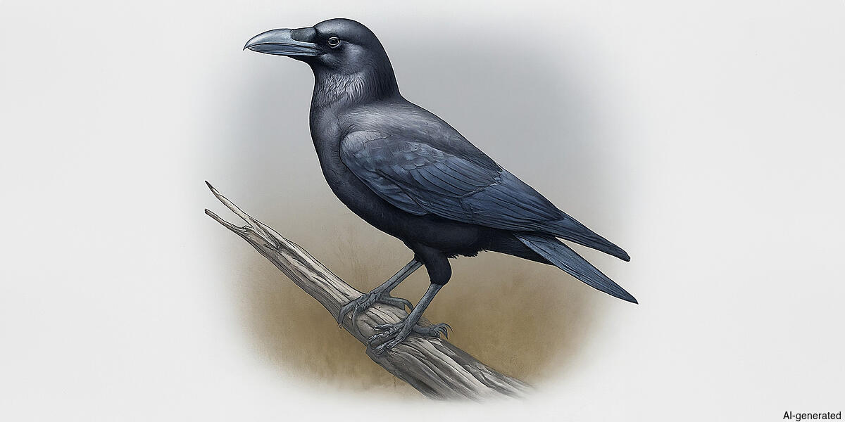 Large-billed Crow (Corvus macrorhynchos) - Adult