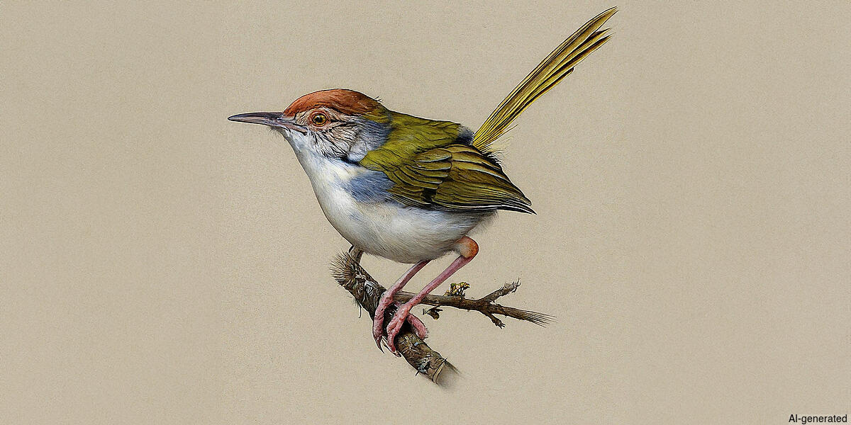 Common Tailorbird (Orthotomus sutorius) - Adult