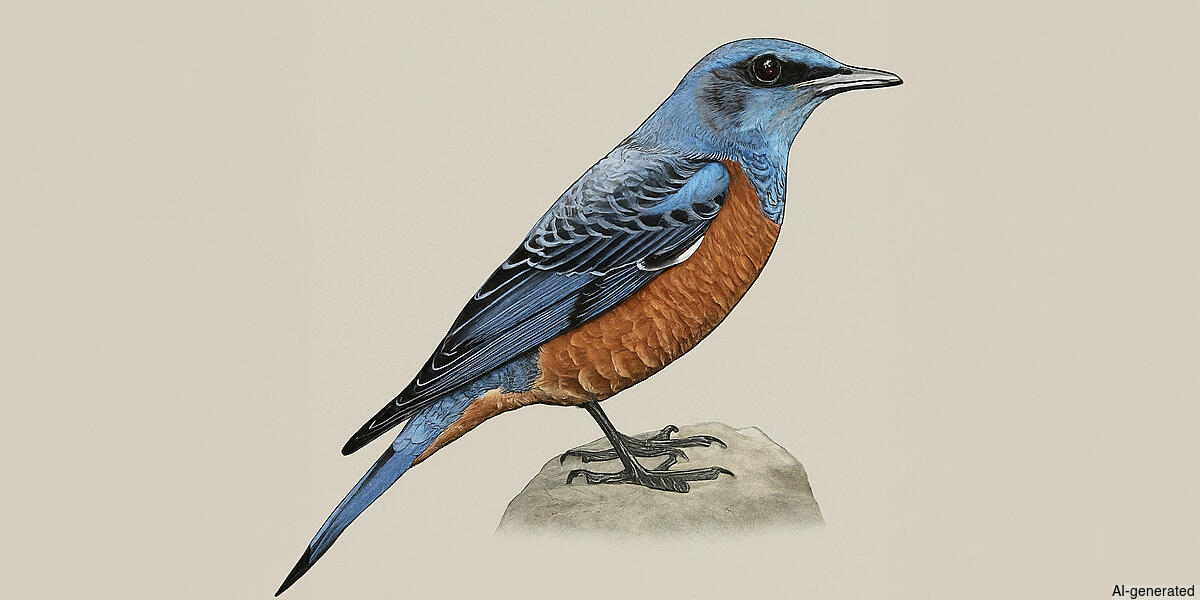 Blue Rock-Thrush (Monticola solitarius) - Adult male (Philippensis)