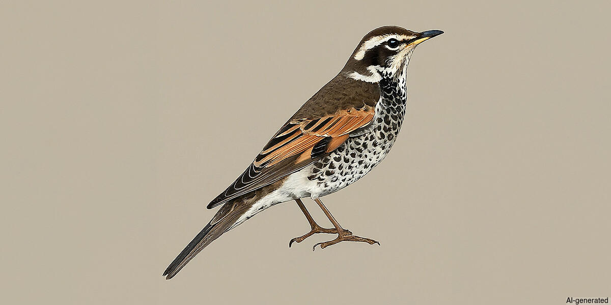 Dusky Thrush (Turdus eunomus) - Adult