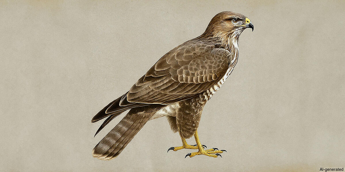 Eastern Buzzard (Buteo japonicus) - Adult