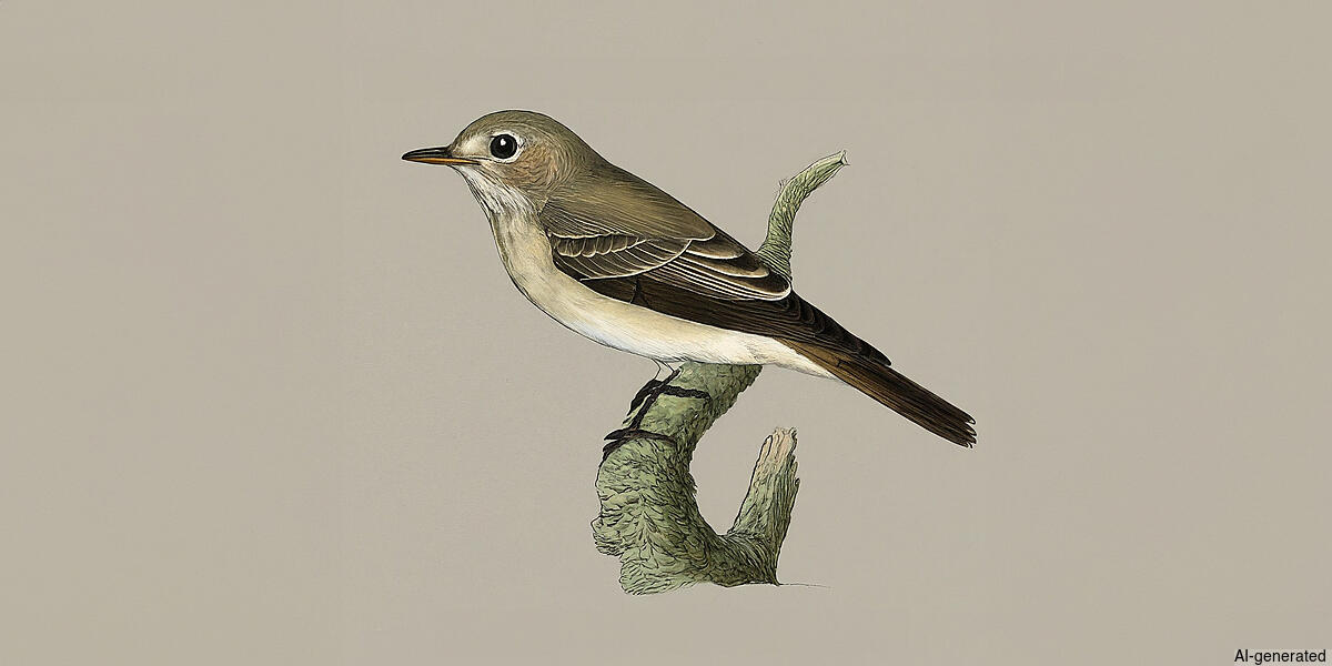 Asian Brown Flycatcher (Muscicapa dauurica) - Adult