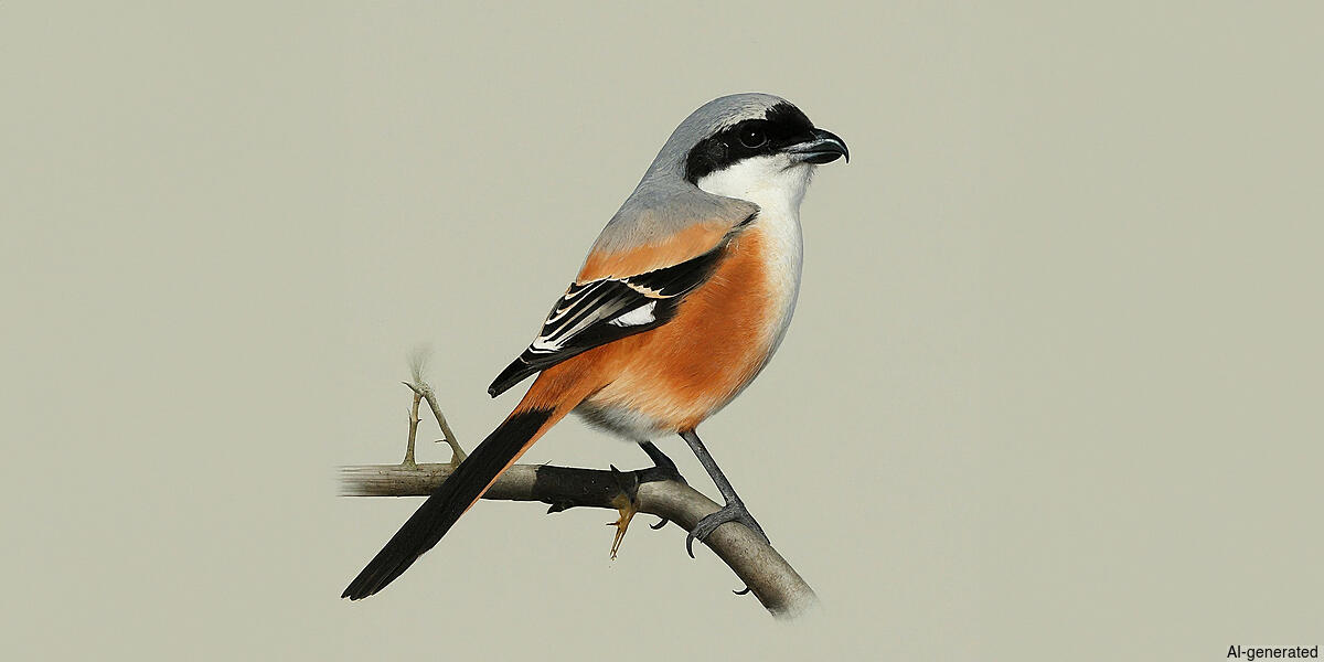 Long-tailed Shrike (Lanius schach) - Adult