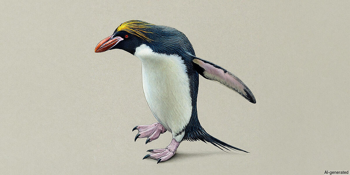 Macaroni Penguin (Eudyptes chrysolophus) - Adult