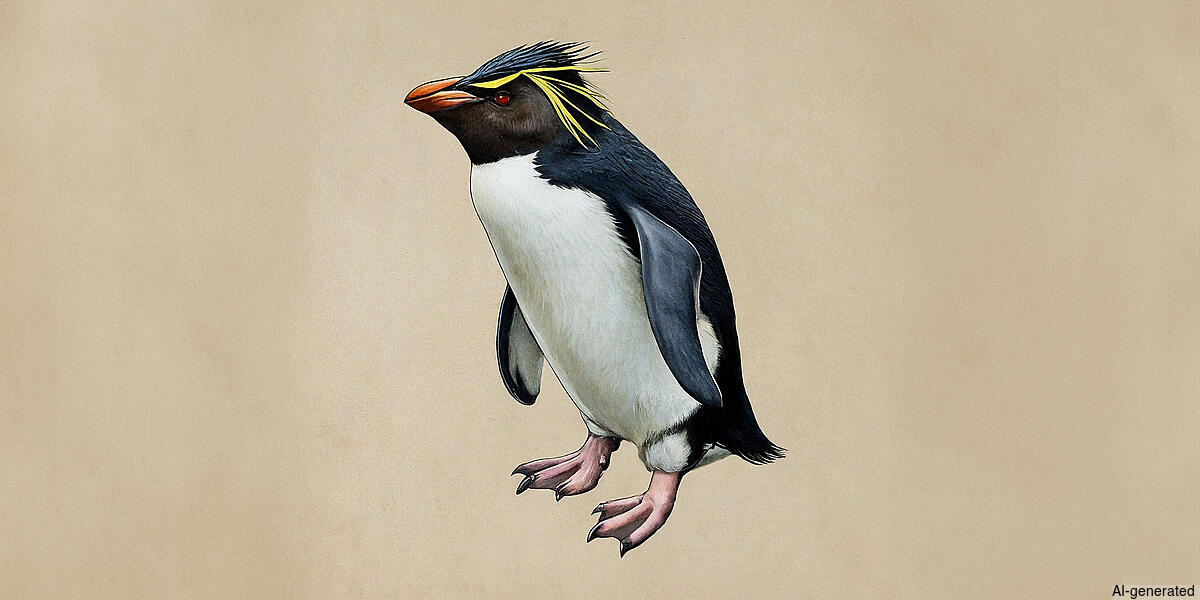 Western Rockhopper Penguin (Eudyptes chrysocome) - Adult